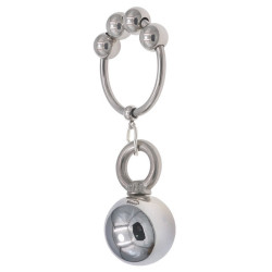 MenSteel Anneau en métal avec 1 boule Weight Hanger 90g